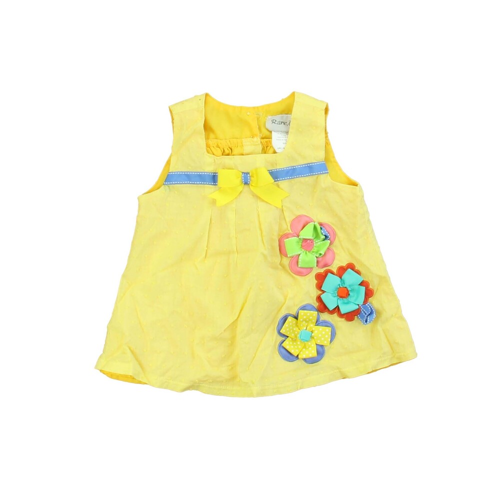 Rare, Too! Girls Yellow | Floral Jumper size: 2T